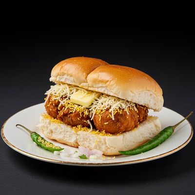 Butter Cheese Vada Pav